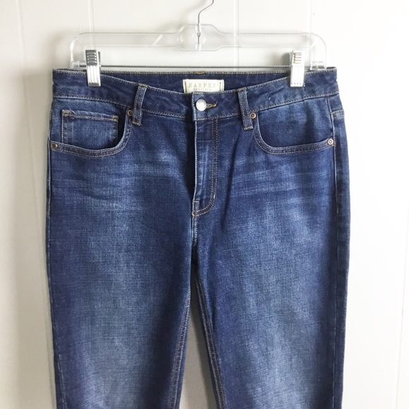 Harper Distressed Blue Jeans Size 29 Mid Skinny - Picture 2 of 6